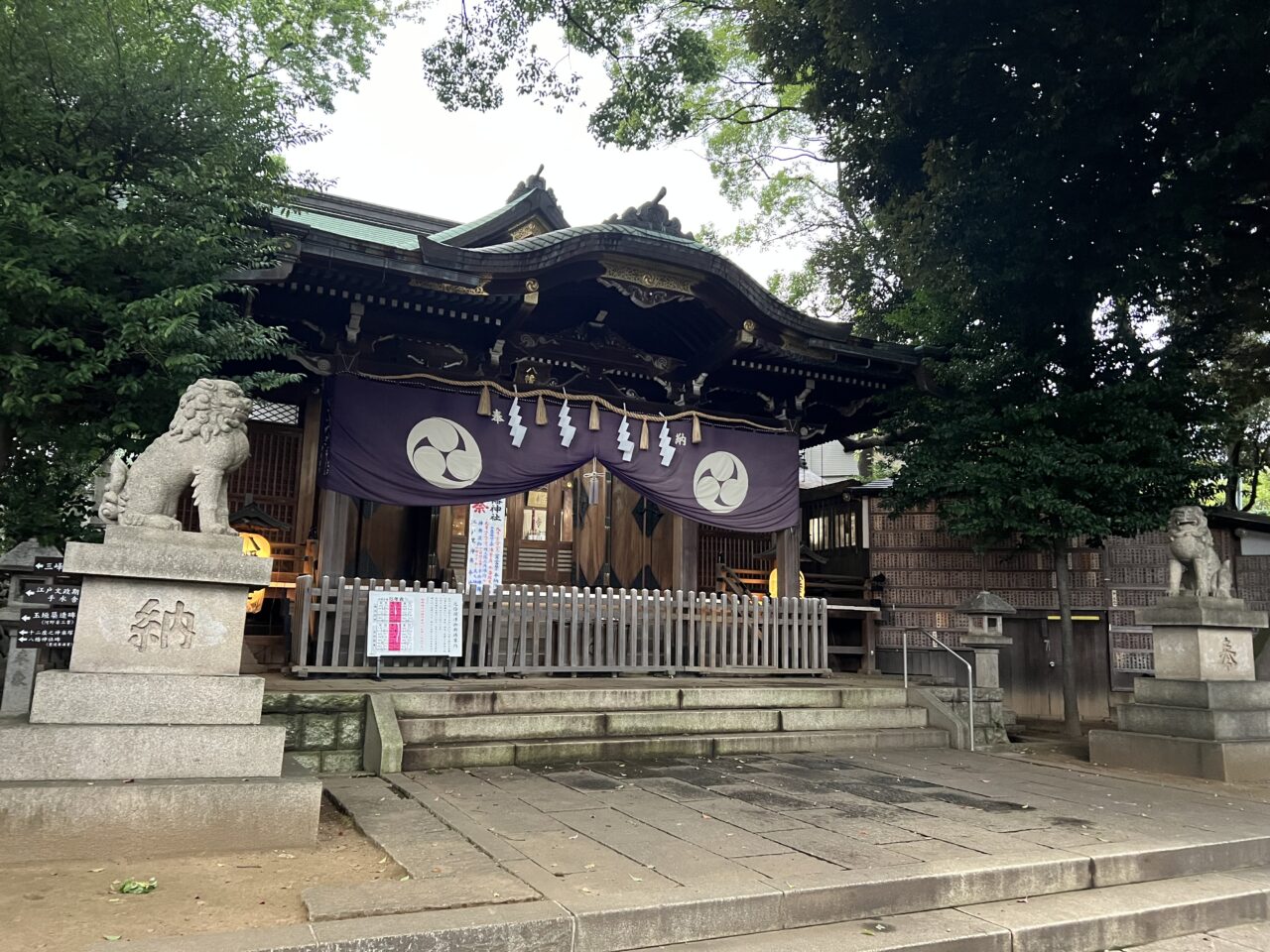 例大祭が行われる中目黒八幡神社