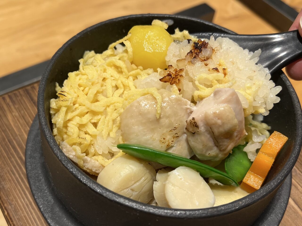 銀座立田野の五目釜飯