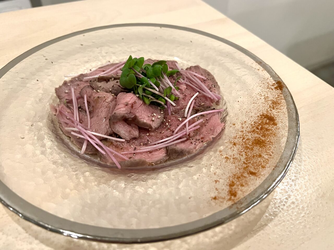 VINの但馬血統田村牛のカルパッチョ